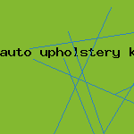 auto upholstery
